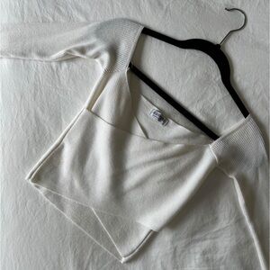 Fashion Nova White Women's Wrap Sweater